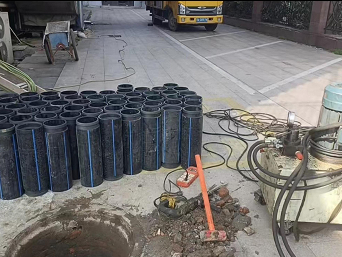滑县PE置换管厂家 DN315置换管 非开挖管短管置换